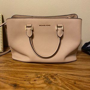 Michael Kors Savannah Satchel Oyster Color